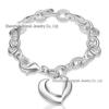 "West Lake Double Heart Pendant Bracelet"