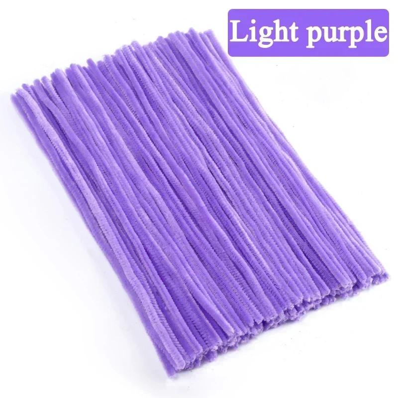 300/10Pcs Colorful Plush Chenille Sticks Pipe Cleaners Bending Plush Wired Sticks Kids DIY Crafts Wedding Decor Chenille Stem