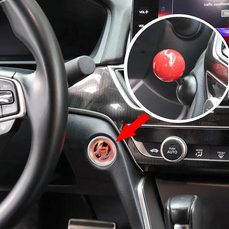 Universal Car Start Button With One Click,decor Sticker,all Ball Club Style Car One-touch Start Button Rocker Modification Tools