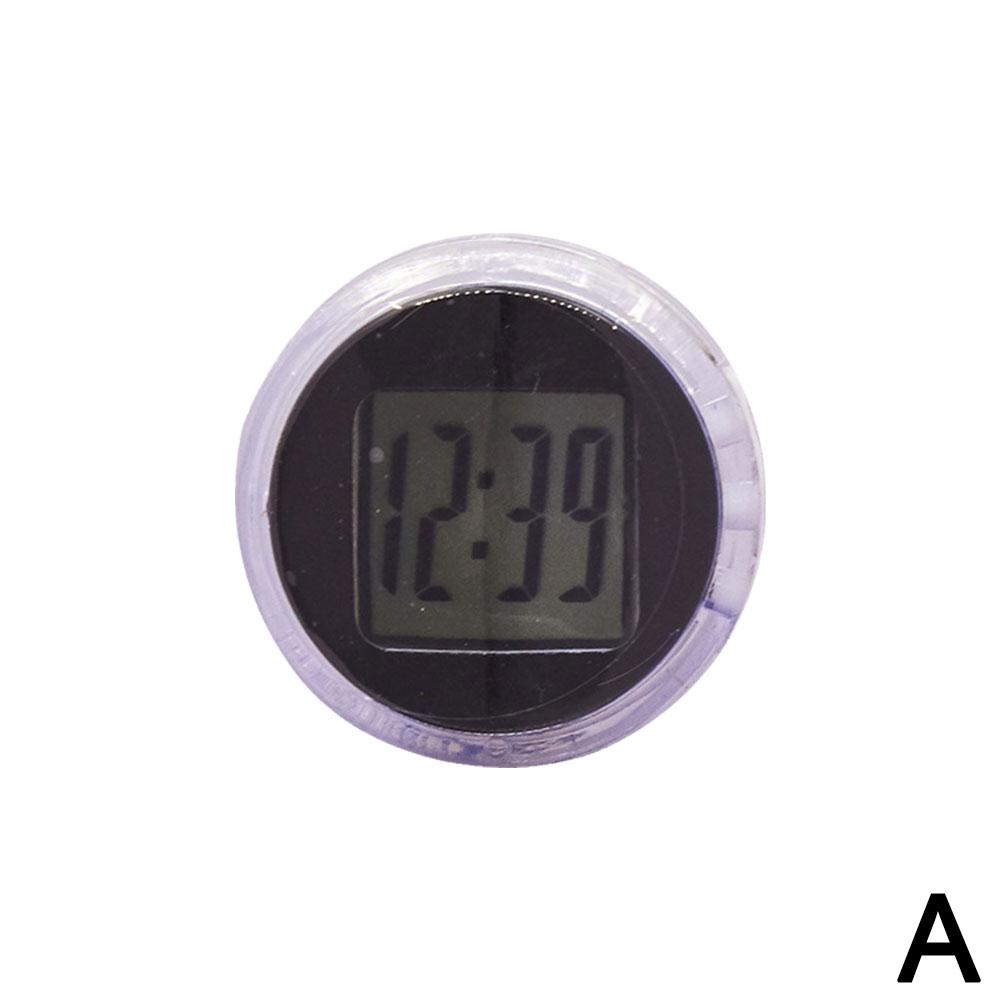 1Pc Mini Wasserdichte Motorrad Bike Klebrige Digital Display Uhr Uhr Motorrad Dekoration Auto Auto Innen Zubehör