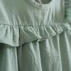 YUBAOBEI Summer Kids Clothing Baby Girls Puff Sleeve Dress Quality Cotton Linen Casual Children Ruffles Dress