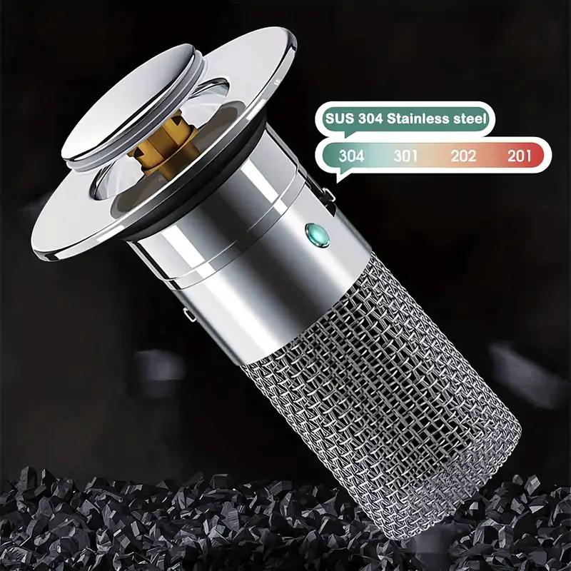 Stainless Steel Floor Drain Filter Washbasin Plug Pop-Up Bounce Core Basin Stopper Hair Catcher Shower Sink Strainer