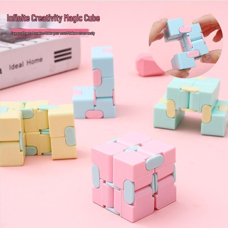 Creative Macaron Infinity Cube: Two-Layer Stress Relief & Educational Toy