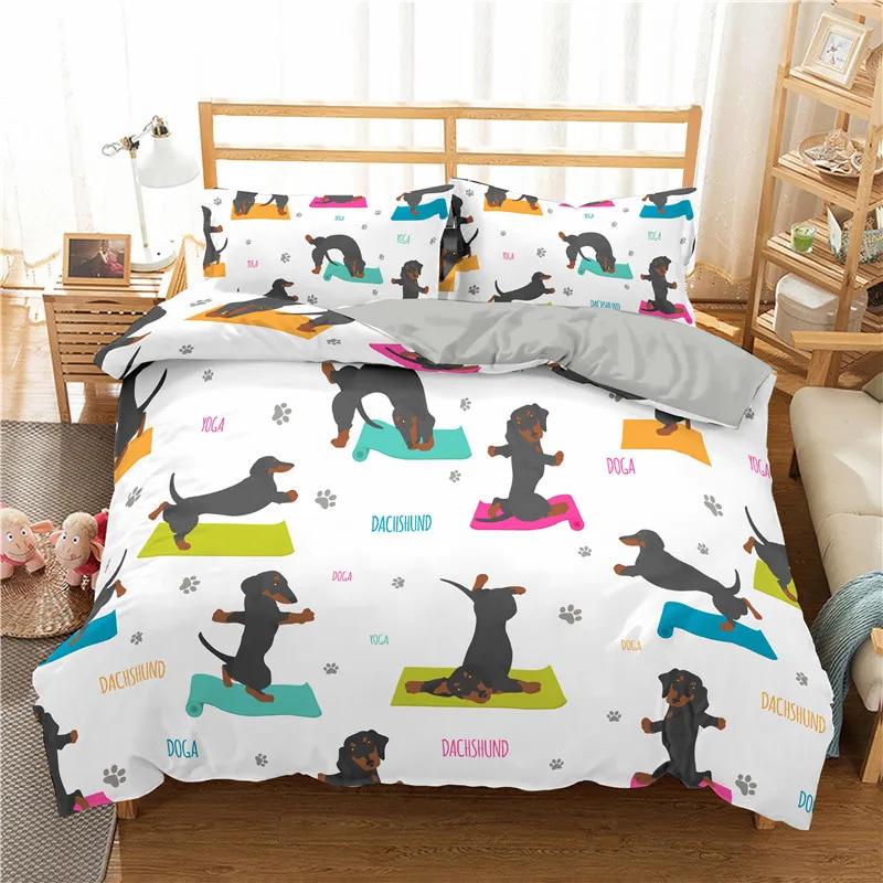 

Lovely Dekbedovertrek Owls Elephants Beding Soft Duvet Cover Sets Children Kids Super Quality Bedclothes Pplusa,ped Dog ,der Bed Linen Sets for Girl 100*200cm Single