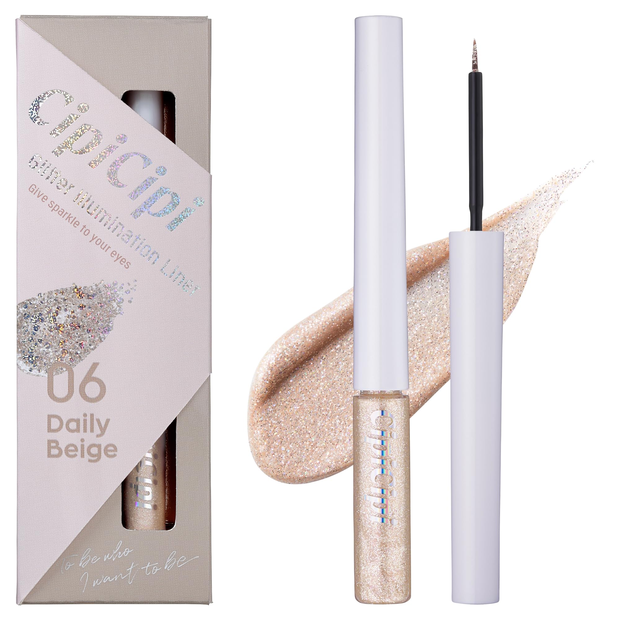 

CipiCipi Glitter Illumination Liner R 06 Ежедневный бежевый 3 г Глиттерная подводка Глиттер для мешков под глазами Глиттер Жемчужный глиттер [Официальный] /