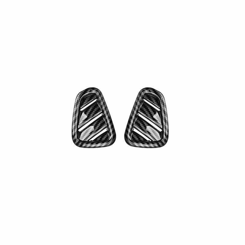 ABS Carbon Fiber Dashboard Upper Air Outlet Vent Trim For Benz C-Class -