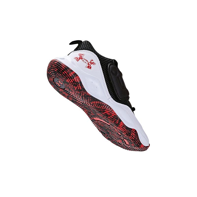 Under Armour Non-Slip Durable Low-Top Basketball Shoes Kids sneaker White 3026637