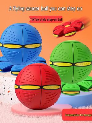 Kinder elastischer fliegender Untertassenball – Interaktives Outdoor-Hüpfspielzeug