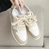 Women's Sneakers  Autumn New Rubber Flat Shoes Lightweight Breathable Color-Blocking Wheat Casual Women's Sports Shoes Mixed Batch