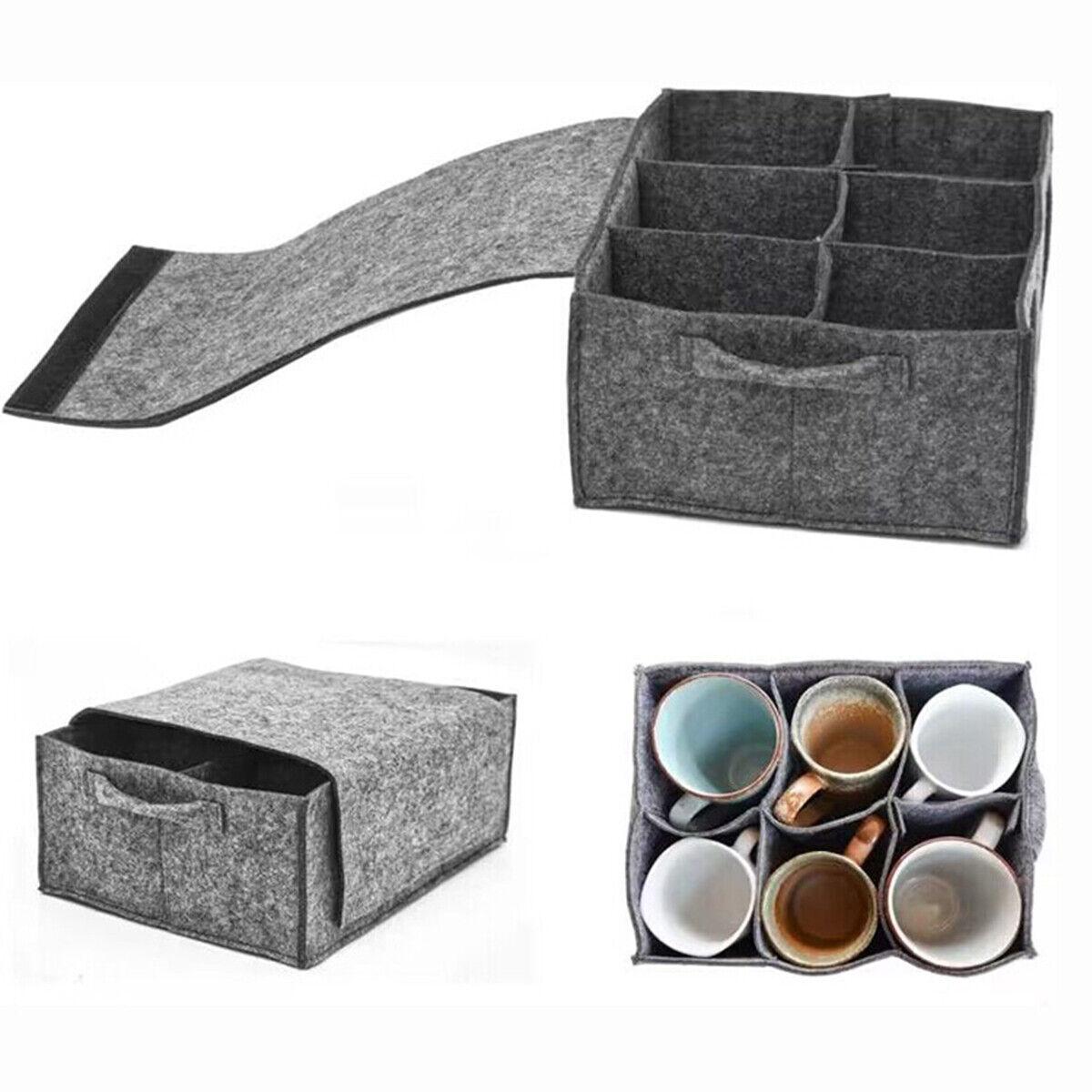 

For Caravan Plate Holder Tableware Storage Bag For Motorhome Campervan Boat Cupboard
