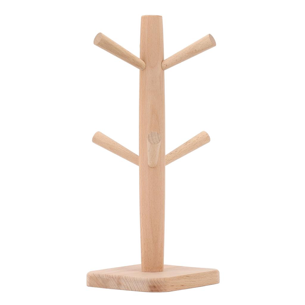 Kaffeebecherhalter Buche Rillendesign in Bulk Tassenbaum Tassenaufbewahrungsständer für Küche Zuhause