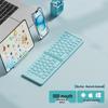 BT18 Portable Slim Double-Fold Bluetooth Keyboard for Phones, Tablets, and Office - Three-System Compatible