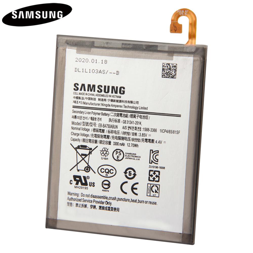 Original Replacement Battery For Samsung Galaxy A7 2018 Version SM-A730x A730x SM-A750F A10 SM-A750FN SM-A750N EB-BA750ABU 3300mAh