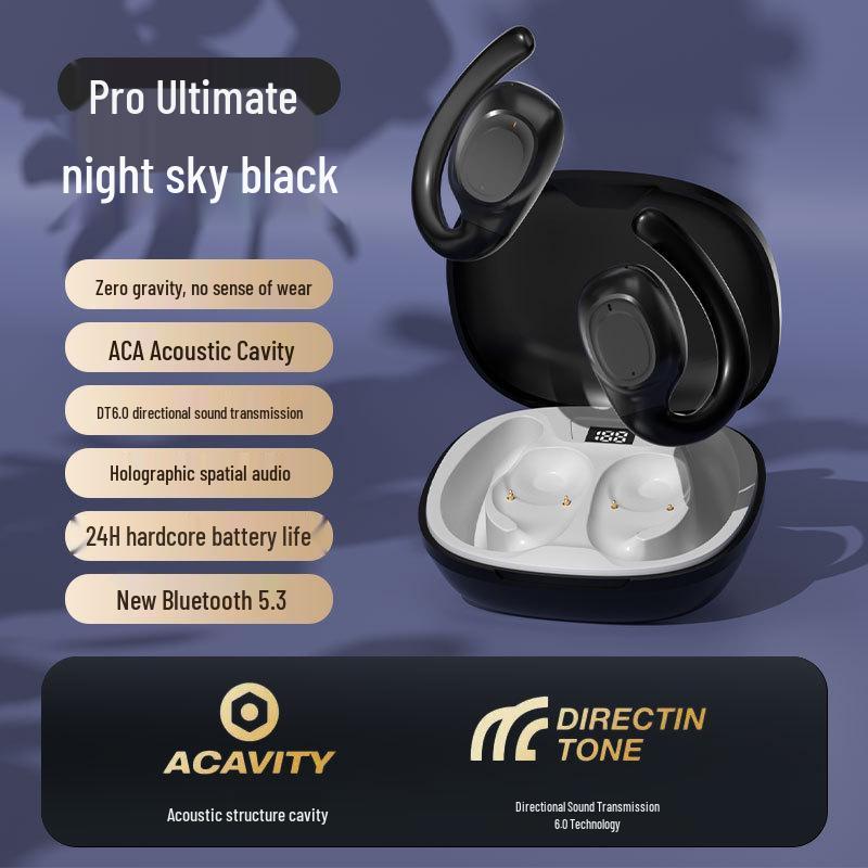 Wireless Ear-hanging Bluetooth Earphones: Painless, High Volume, Business Style