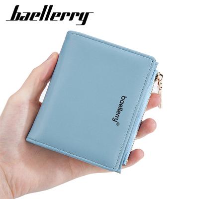 Fashion Womens Short Wallets Artificial Leather Card Holder Classic Design Cute Bifold Wallet Coin Purse