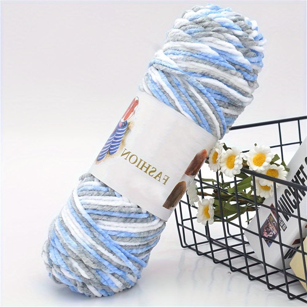 2pcs Three-Strand Glossy Velve Yarn Ultra-Soft Luxurious Ideal for DIY Knitting Crocheting Crafting Scarves Shawls Blankets Colorful Handmade