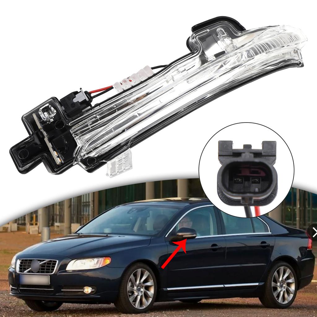 Left Wing Mirror LED Signal Indicator Light For Volvo V40 S60 S80 V60 V70