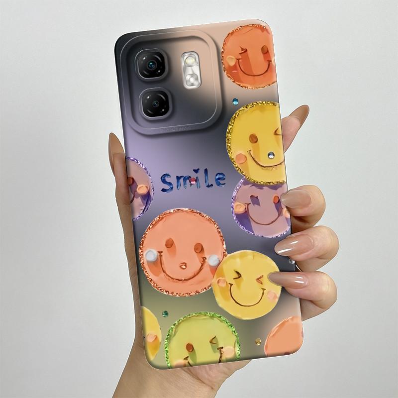 For Infinix Hot 50i Case Hot50i X6531 Soft Silicone TPU Painted Phone Coque Cartoon Printed Shockproof Protective Fundas Cover