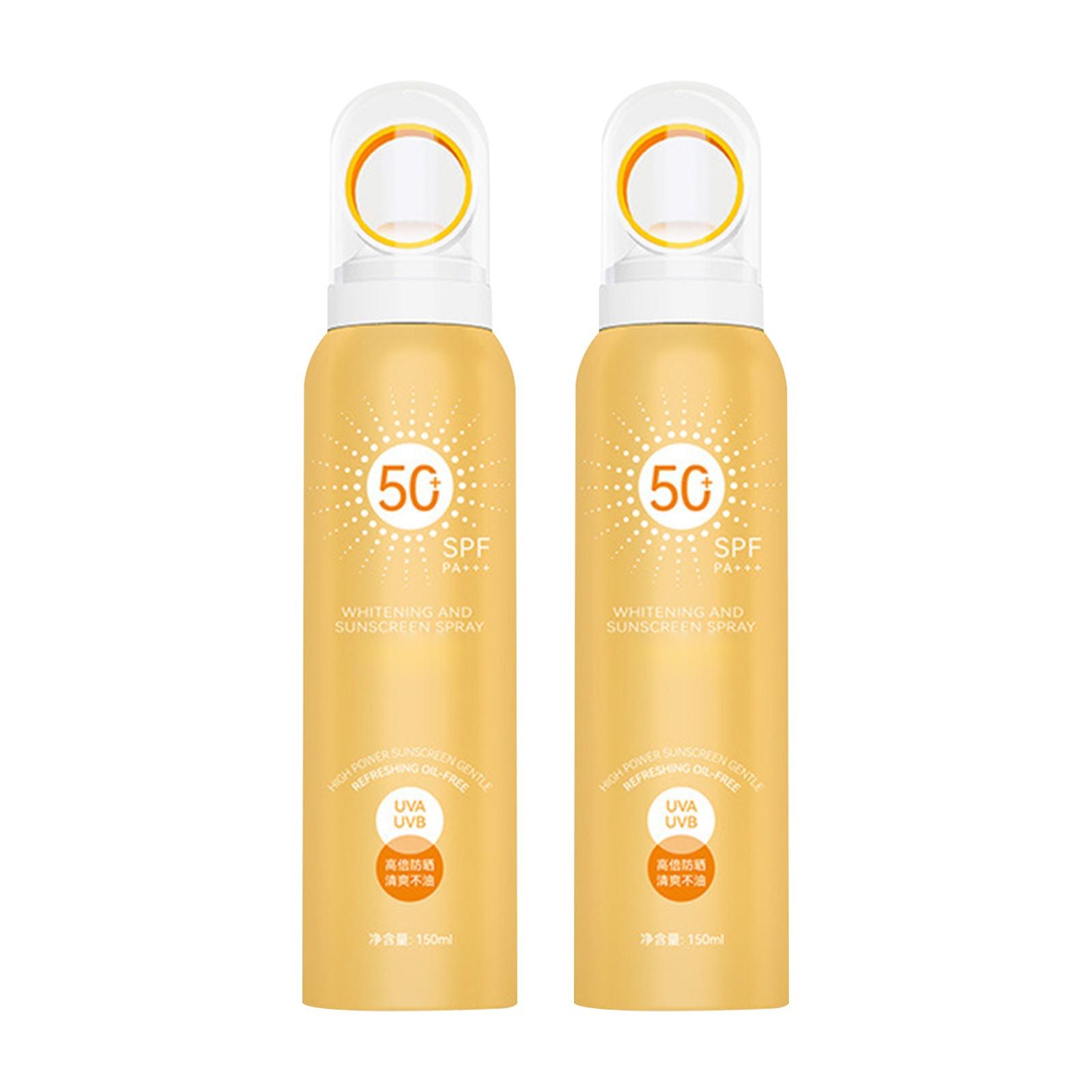 

Sunscreen Spray, Light And Non-greasy, A Travel Sunscreen Spray Suitable For The Face And Body,150ml(2pc) белый