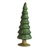 Glitter Christmas Tree Table Lamp LED Light-Up Decoration with Star Topper Festive Centerpiece for Home & Office Decor