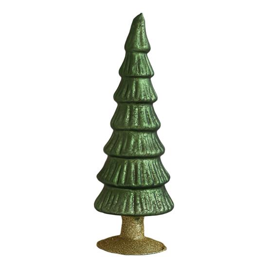 Glitter Christmas Tree Table Lamp LED Light-Up Decoration with Star Topper Festive Centerpiece for Home & Office Decor