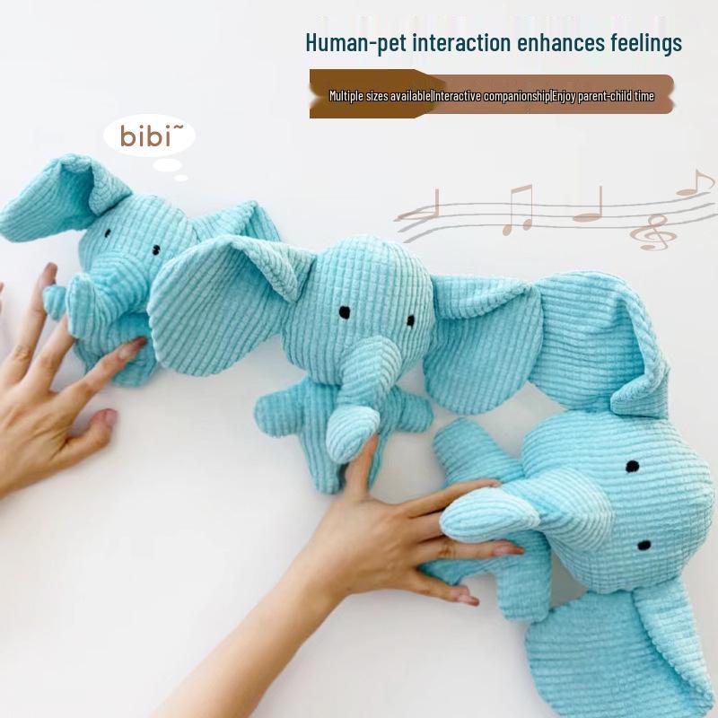 Durable Cartoon Elephant Teething Toy for Pets