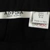 ADPINA Unused Italian Silk Long Pants 46 Black Tag Attached Elastic Waist Women Used