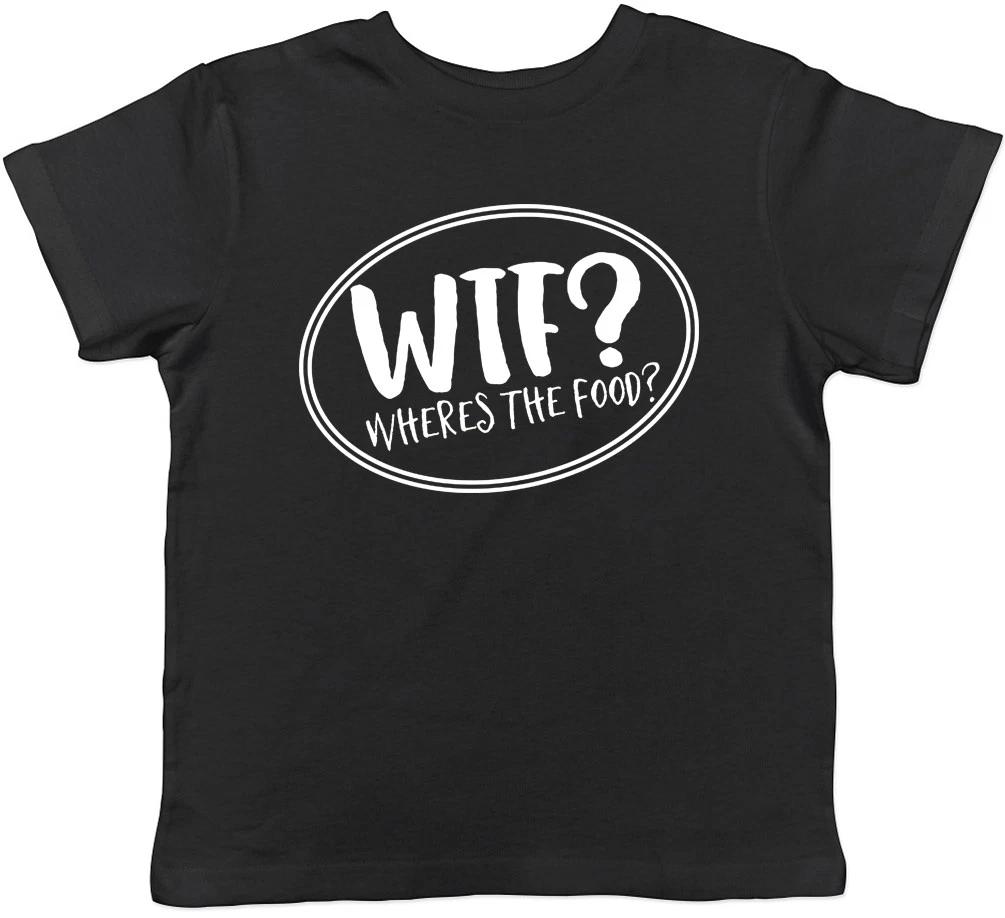WTF? Wheres The Food? Childrens Girls Boys Kids T-Shirt Tee 100
