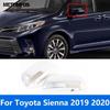 For Toyota Sienna   Chrome Rearview Mirror Cover Trim Side Door Mirror Cap Protector Sticker Accessories Car Styling