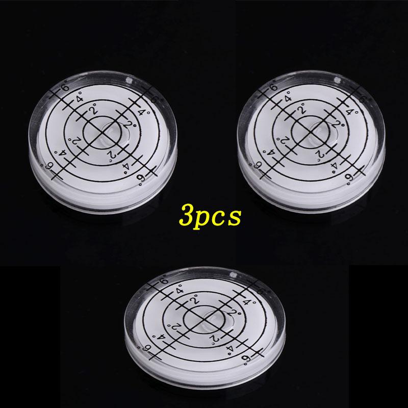 4pcs Professional 32x7mm Bulls-eye Bubble Degree Marked Surface Spirit Level For Camera Circular /Tripod /Furniture