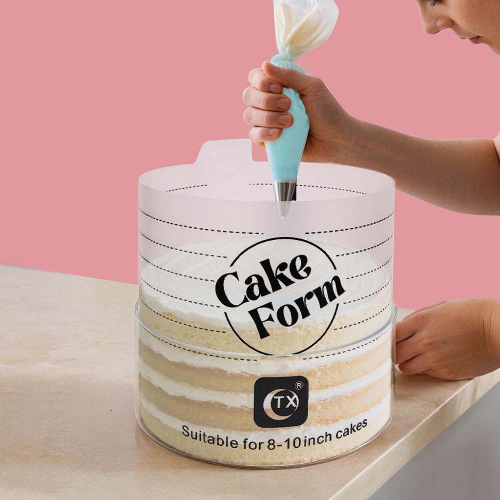 Round/Square Cake Mold Retractable Fondant Mousse Cream Chocolate Baking Ring Food Grade Plastic Decorating Tool