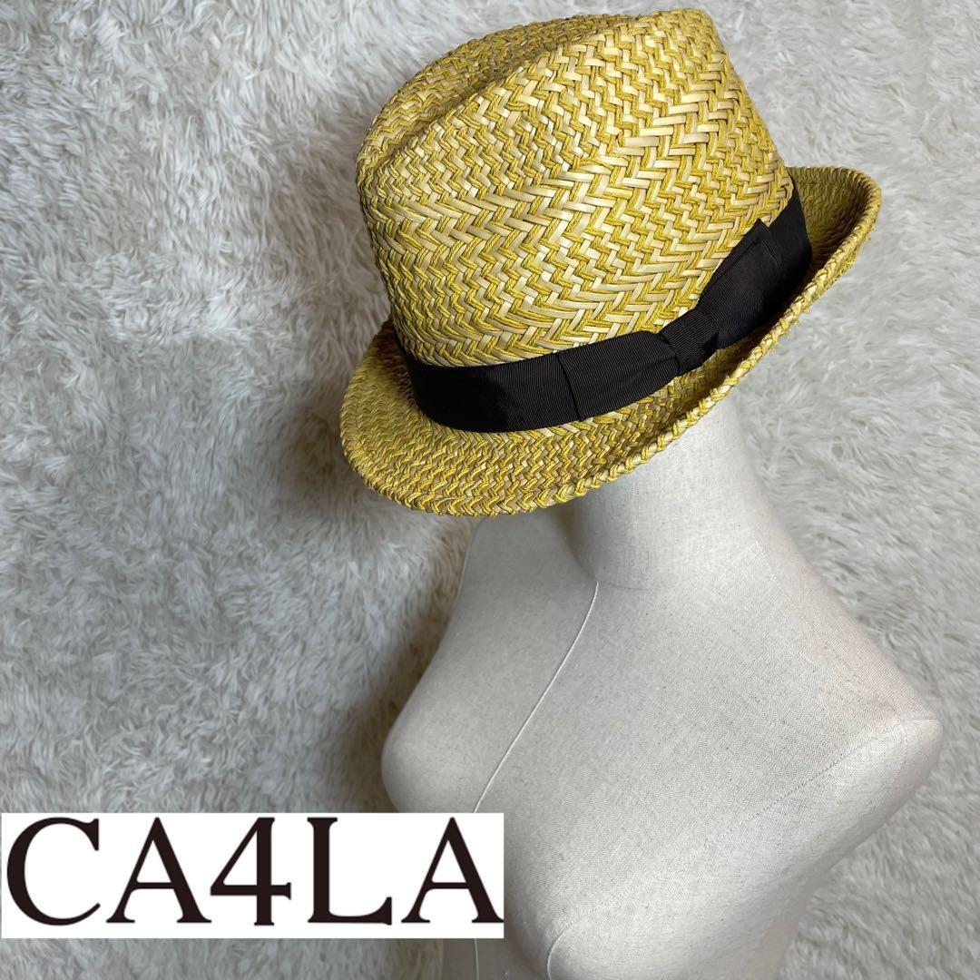Used ca4la Natural Grass x Linen Braided Folded Hat Ribbon Weave Toshi