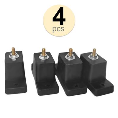 Luftkonditionering Gummi Vibrationsmonteringsfäste Stötdämpande antivibrationsisolatorkuddar 4Pack