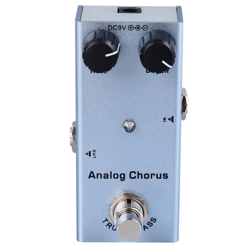 Electric Guitar Effect Pedal Single Type Accurate Adjustment Aluminum Alloy Portable Mini Effect Pedal Analog Chorus(07)