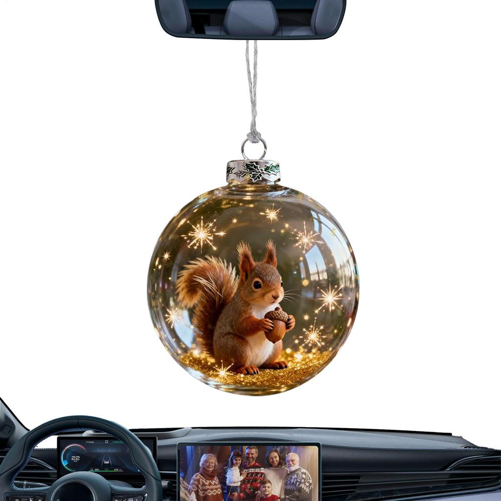 Christmas Wildlife Wonders Ball Ornament 3D Transparent Animal Ball Christmas Decoration Hangable Christmas Tree Ornament