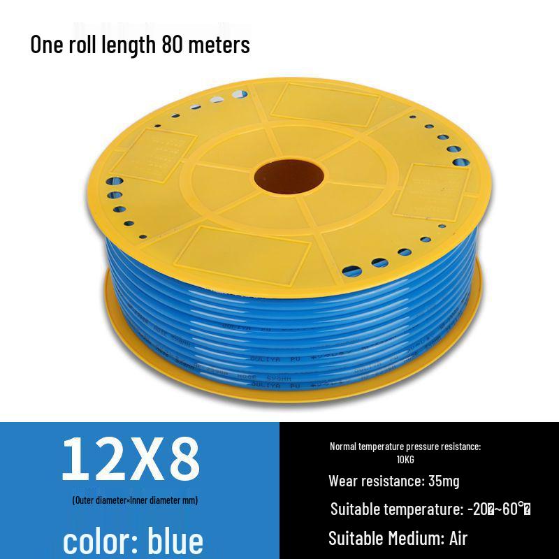 High-Pressure 8MM PU Pneumatic Air Hose for Air Compressors