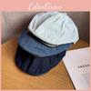 Minimalist Denim Duckbill Hat With Sunblock Airflow For Spring Autumn Fashion