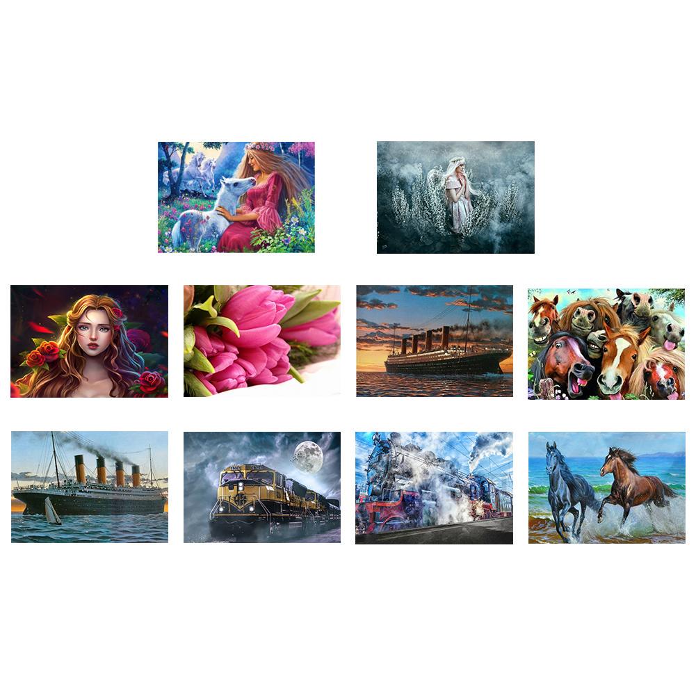 Buy 5D DIY Full Drill Diamond Painting Cross Stitch Embroidery Mosaic ...