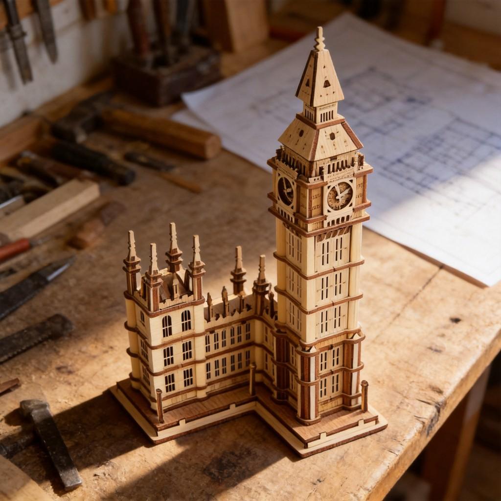 3d Wooden Puzzle Craft Kit With Diy Assembly For Brain Teasers And Family Fun