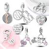 Genuine Nice Copper Colors Key Lock Pendant Fit Genuine Original Bracelet DIY Style Premium Jewelry Gift For Women