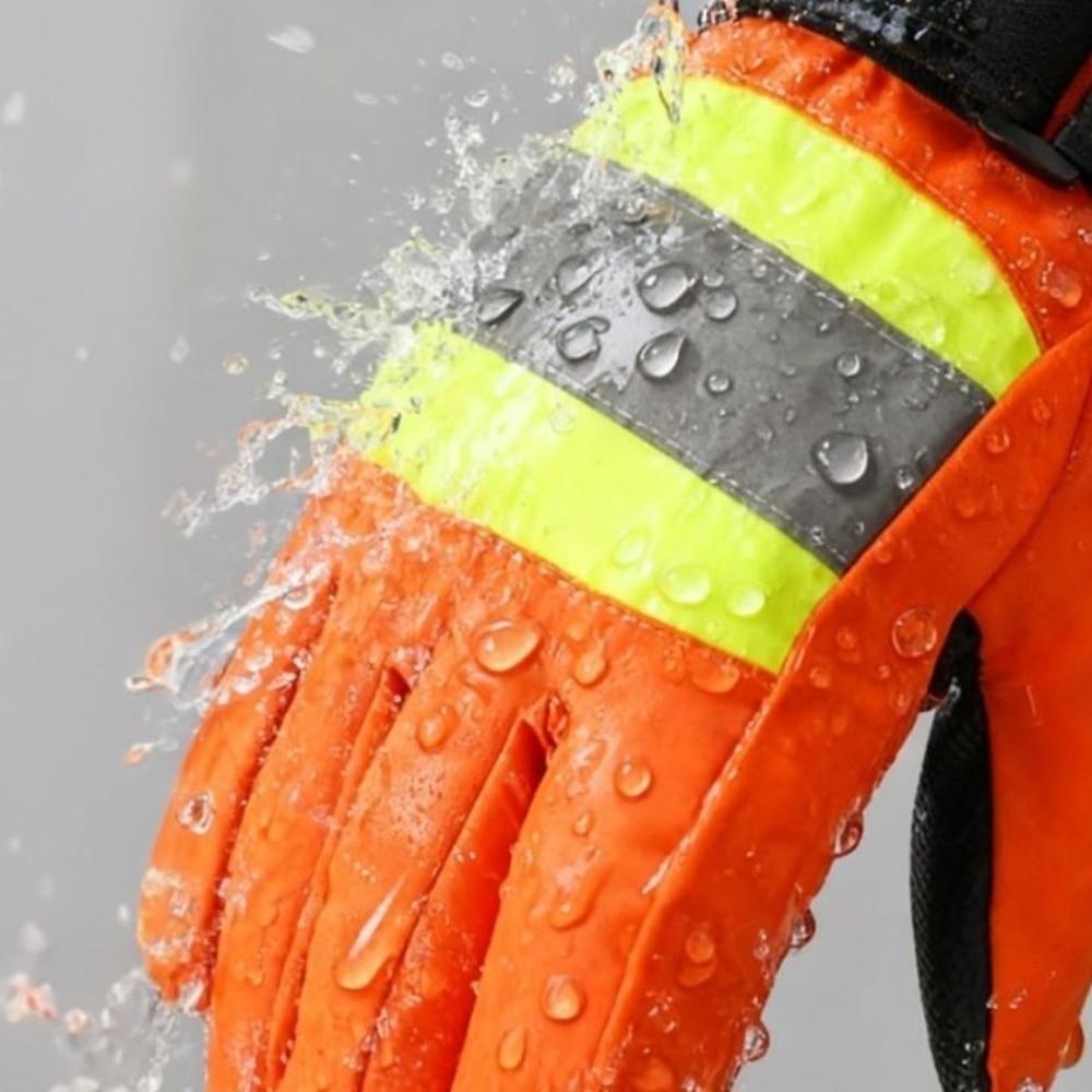 Reflective Work Protective Gloves Touchscreen Winter Warm Gloves Commuting