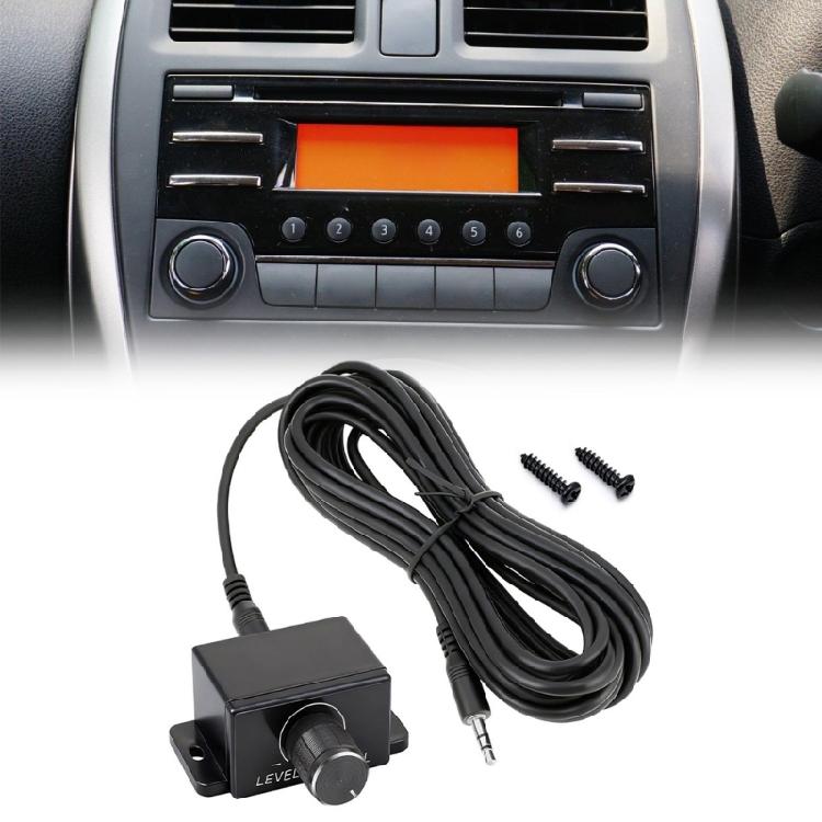 Vehicle Audios Controller Knob Car Amplifier Volumes Regulator AUX Volumes Knob Quick Install Bass Subwoofer Adjuster