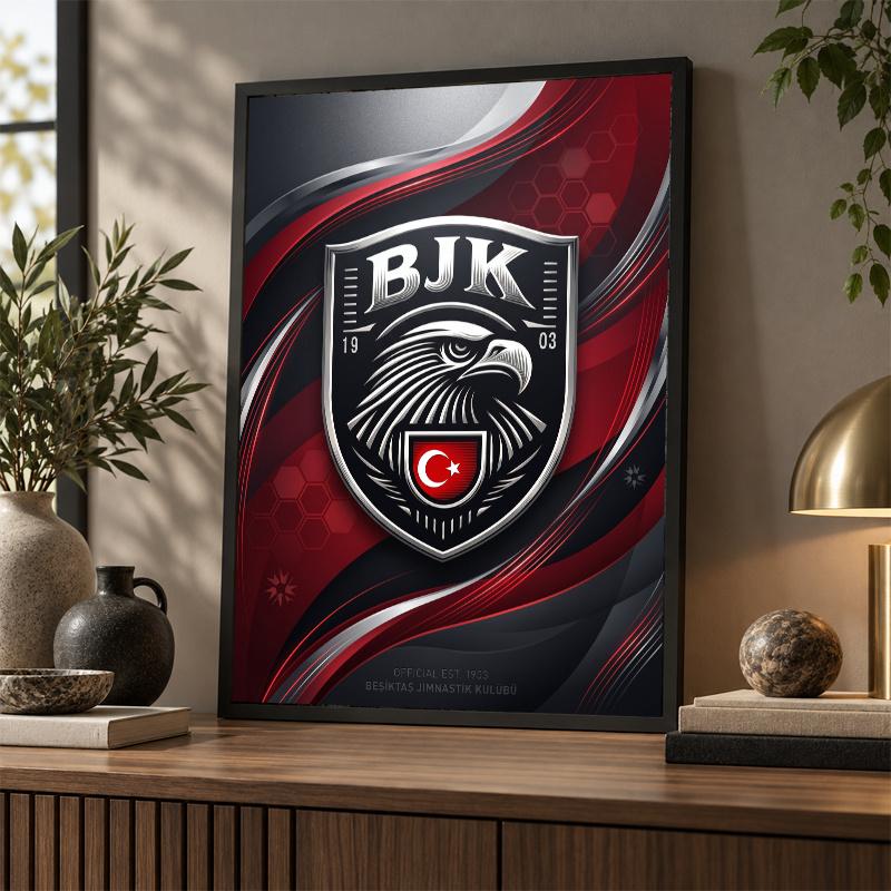 Beşiktaş FC Diamond Painting Kit 5D Full Drill DIY Diamond Mosaic Wall Art Home Decor