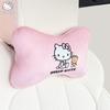 Hello Kitty Car Neck Pillow Cartoon Car Headrest Pillow Car Accessories Interior Woman Kawaii Seat Pillow