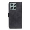 For Motorola Moto G56 5G Case Stand Cowhide Texture PU Leather Phone Cover