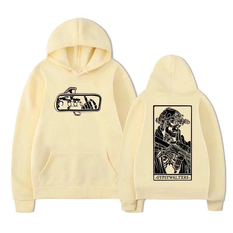 The Vintage men's hoodie with skull print produced by GYPSYWALTERS Forward Observatory Group