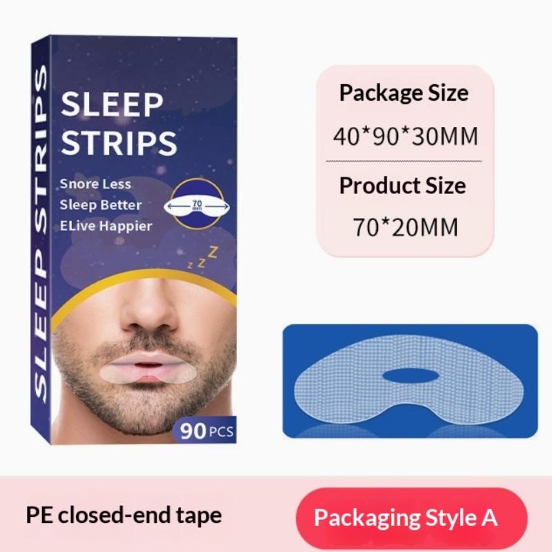 Disposable Anti Snoring Sleep Strips 90Pcs Breathable Mouth Tape Promote Nose Breathing Reduce Snoring At Night