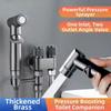 Double Outlet Toilet Cleaning Bidet Sprayer Handheld Bathroom Shower Head New Anal Douche  Bathroom