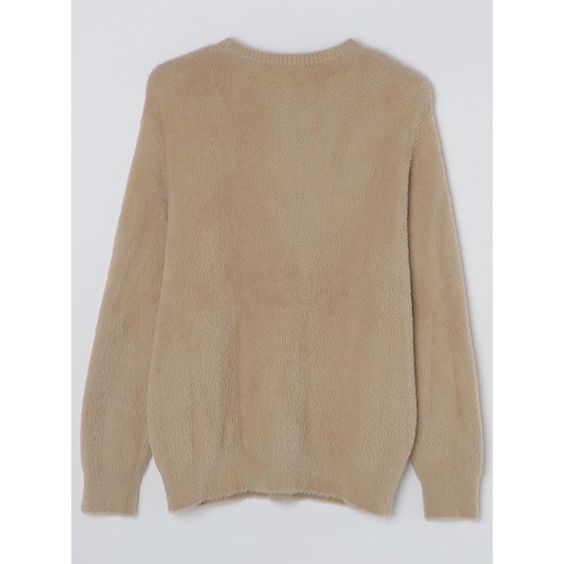 [Schiffe] Strickfedergarn Rundhalspullover Herren 116050341 beige S