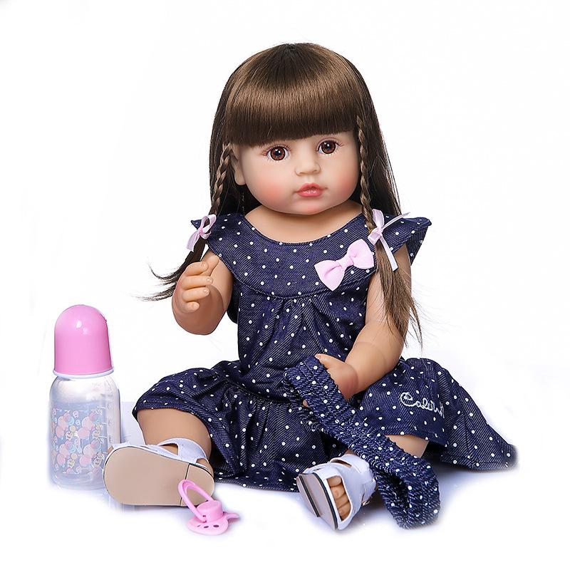 NPK Genuine 55CM Waterproof Full Silicone Reborn Baby Doll